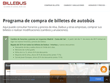 Tablet Screenshot of billebus.es